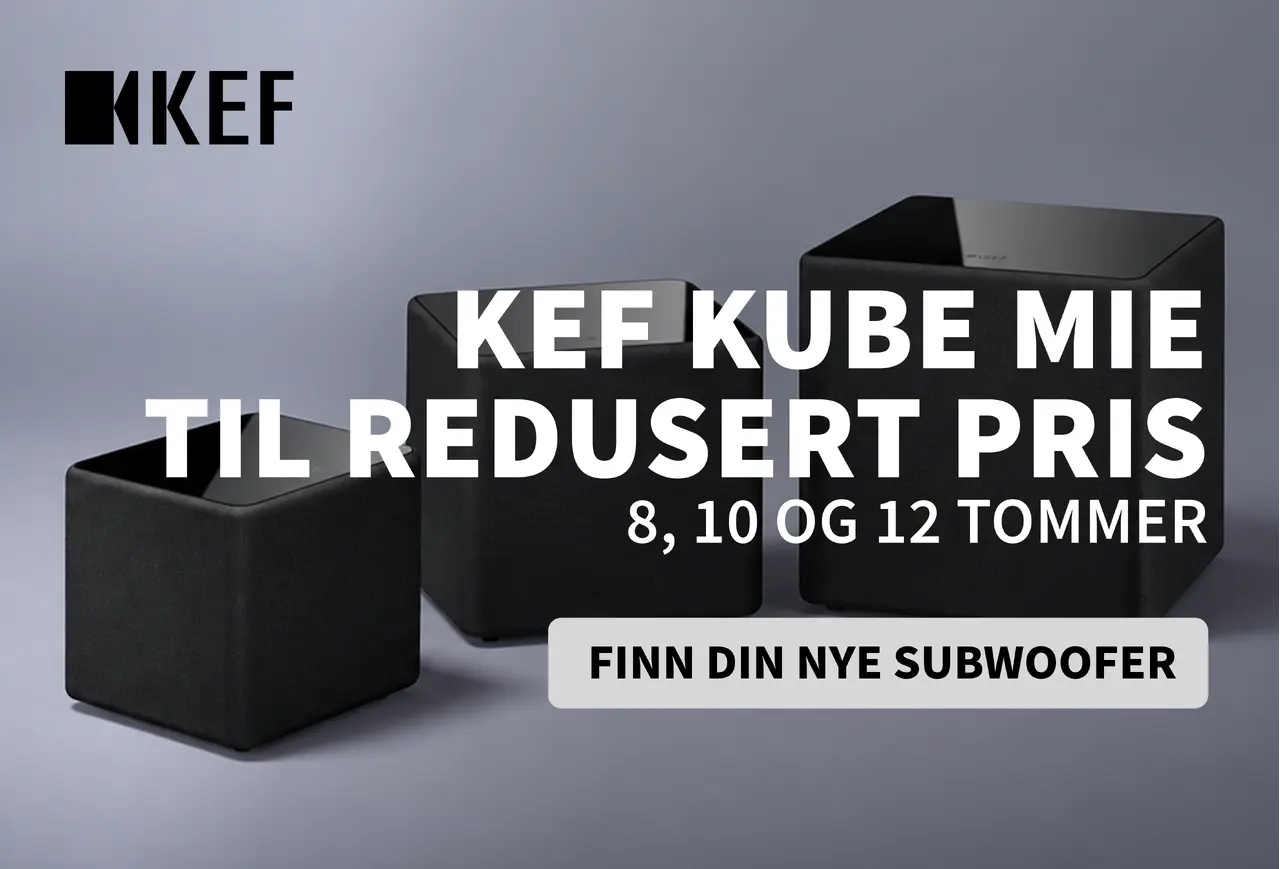 KEF kube subwoofer kamapnje